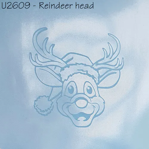 ibicci Reindeer head Christmas PYO mesh stencil